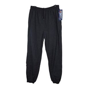 Vintage Fremantle Action Wear Pants Mens LRG Black Nylon Lined Track Zip Leg NWT